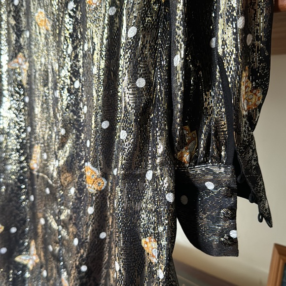 The Kooples Paris silk/metallic dress. Size 3 - I think is the same as a large. - Picture 13 of 16